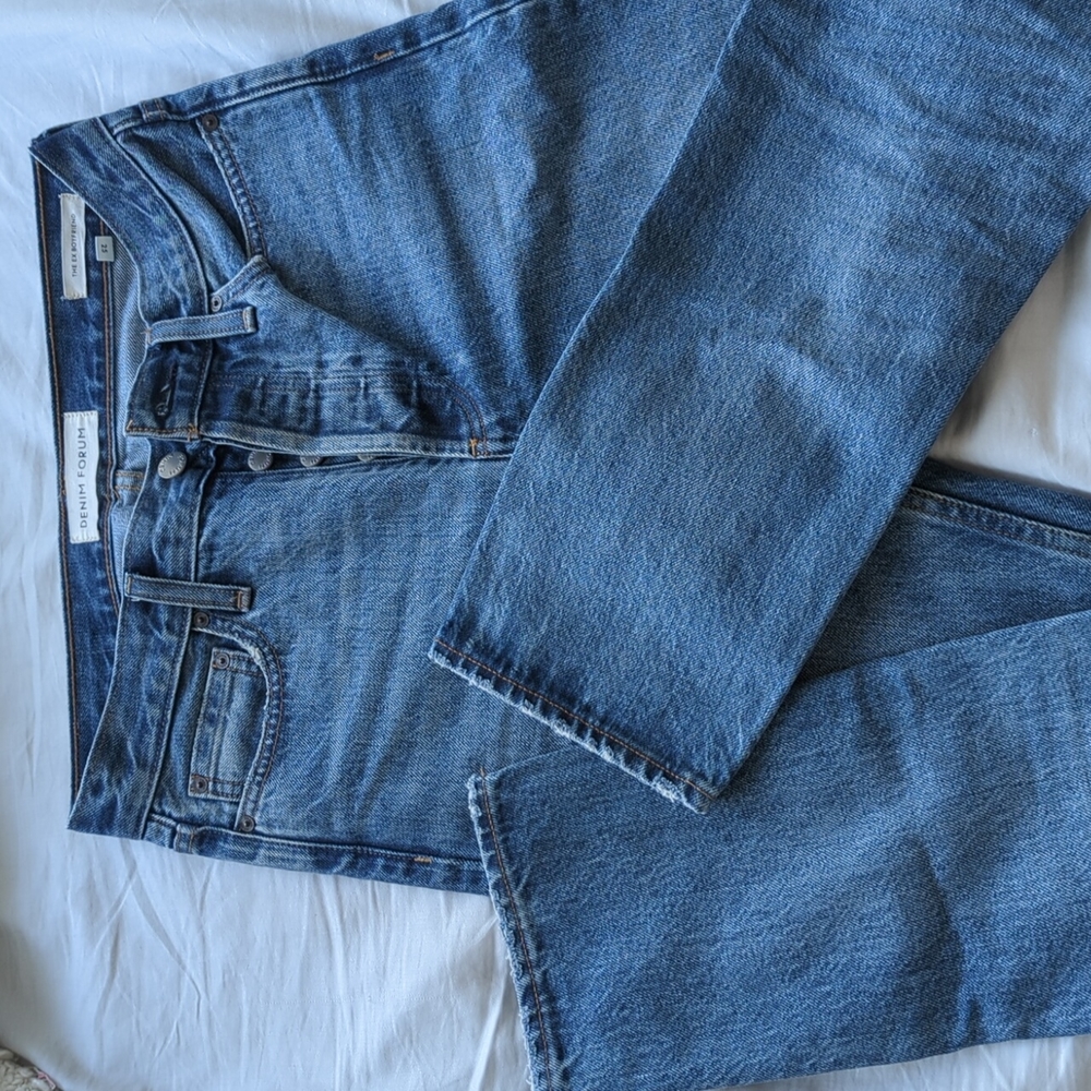 Denim Forum Blue Boyfriend Jeans